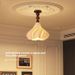 Lampada da soffitto per camera da letto con gonna a sbuffo in stile vintage francese Zhaoyue, luce principale per atmosfera calda e romantica_voghion.com