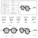 SO&EI Ins Popular Fashion Round Sungla Women Retro Double Color Clear Lens Eyewear Men Trending Shades UV400 Sun_voghion.com