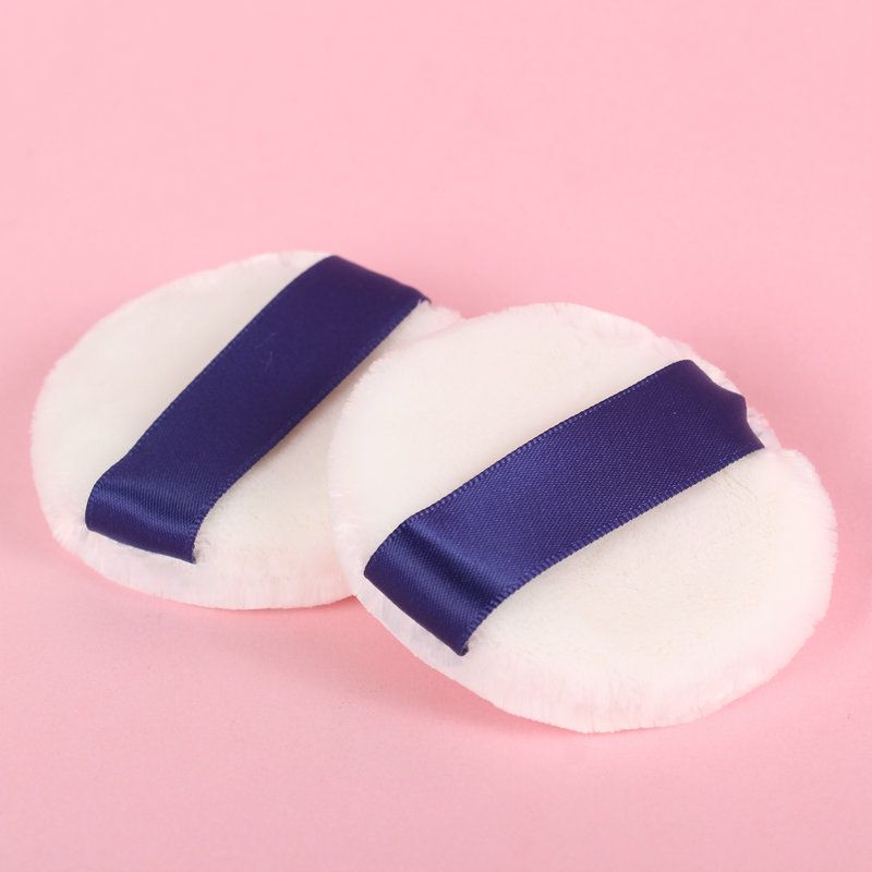 Beauté et santé Houppette à poudre floquée japonaise, houppette à poudre libre, houppette ronde et douce, poudre de maquillage, floquée double face, lavable_voghion.com