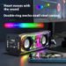 Advanced V88 Internet Celebrity Transparent Mech Cyberpunk Dual Speaker Large Desktop Audio Bluetooth_voghion.com