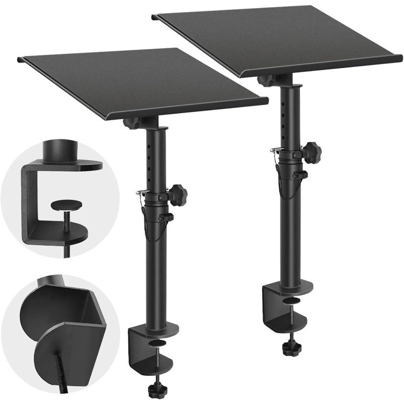 18.2 Stands Against Monitor Speaker Wall Studio Adjustable The Desktop Heavy Height Stand Max Duty Stage_voghion.com
