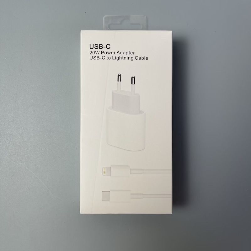 Evropské a americké standardy nabíjecí hlavy PD20W s rychlonabíjecí hlavicí, plný 20w kabel pro rychlé nabíjení typu C pro iPhone_voghion.com