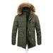 Men's Clothing Men's Longline Fleece-Lined Parka - Detachable Hood Winter Coat (4 Colors, L-4XL)_voghion.com