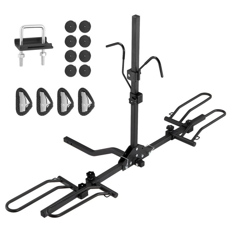 2-Bike Rack Hitch Mount Folding Carrier Car Truck SUV 1.25'/2' Receiver_voghion.com