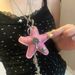 Fabric Bowknot Star Moon Pendant Bag Charm Keychain Clavicle Chain Fashion Versatile Necklace For Women_voghion.com