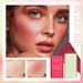À prova dwaterproof água facial blush vara natural bochecha rouge 3 cores sedoso suave bochecha matiz creme blush blush vara rosto maquiagem blush_voghion.com