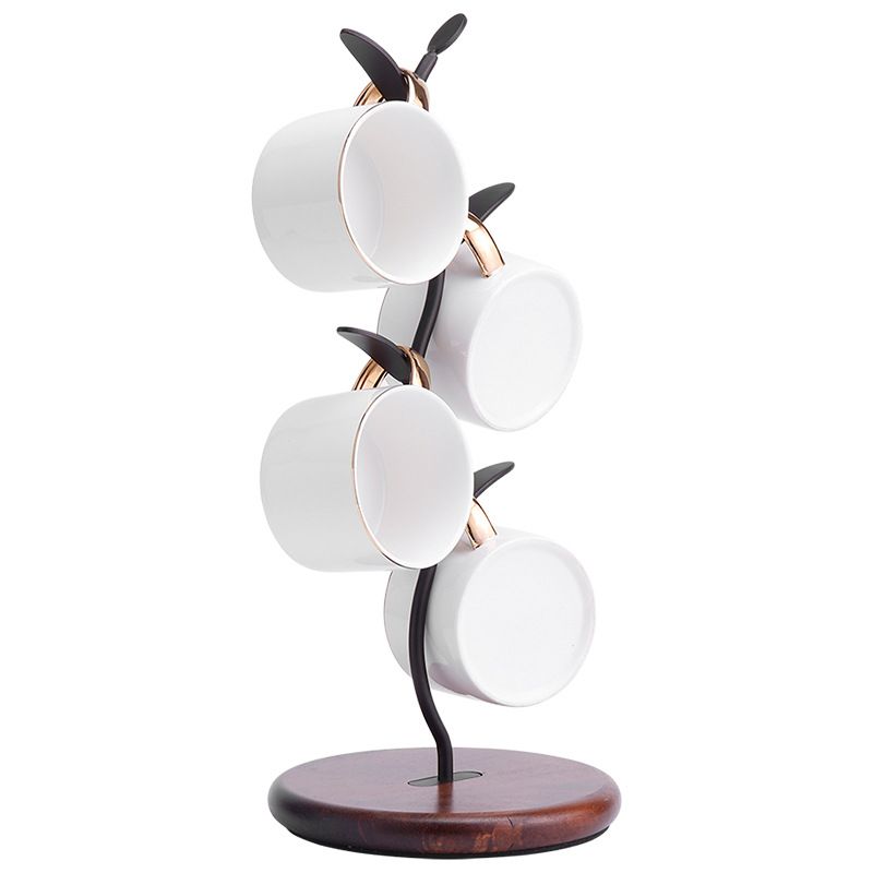 Οι κατασκευαστές προμηθεύουν ράφι φλιτζανιών, σιδερένιο χρώμα, ράφι για φλιτζάνια νερού Αμερικανική δημιουργική διακόσμηση εστιατορίου για φλιτζάνια καφέ_voghion.com