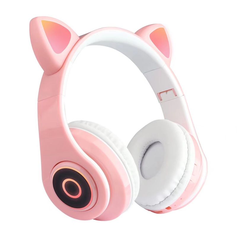 Oyun Katlanabilir Kablosuz Kulak Şekli 5.0 Kediler Bluetooth Kulaklık Anti-parazit Stereo Kulaklık Doğum Günü Hediyesi_voghion.com