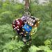 Ainworth Gradient Dice Grape Cluster Starry Sky Bag Pendant High-End Keychain Niche Accessories_voghion.com