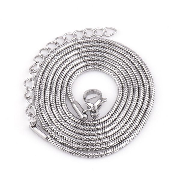 Collane Collana con catena a forma di serpente in acciaio inossidabile, semplice e alla moda, con catena per clavicola, da donna, in acciaio al titanio placcato oro vero 18 carati_voghion.com