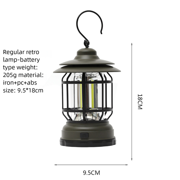 Outdoor LED Atmosphere Tent Horse Camping Lighting Long Battery Life Portable Hanging Light_voghion.com