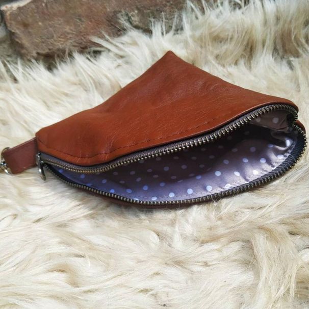 Leather Storage Pouch Portable Travel Suitable Outdoor Mask Bag_voghion.com