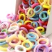 100/200PCS Donne Ragazze Bunte Fasce Per Capelli Elastiche In Nylon Piccoli Capelli Fasce In Gomma Fasce Per Capelli Scrunchie Accessori Per Capelli_voghion.com
