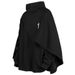 ARENS Fashion Cloak Felpe con cappuccio da uomo Techwear Streetwear Felpa con cappuccio Pullover Nero Grigio Darkwear Felpa oversize a collo alto unisex_voghion.com
