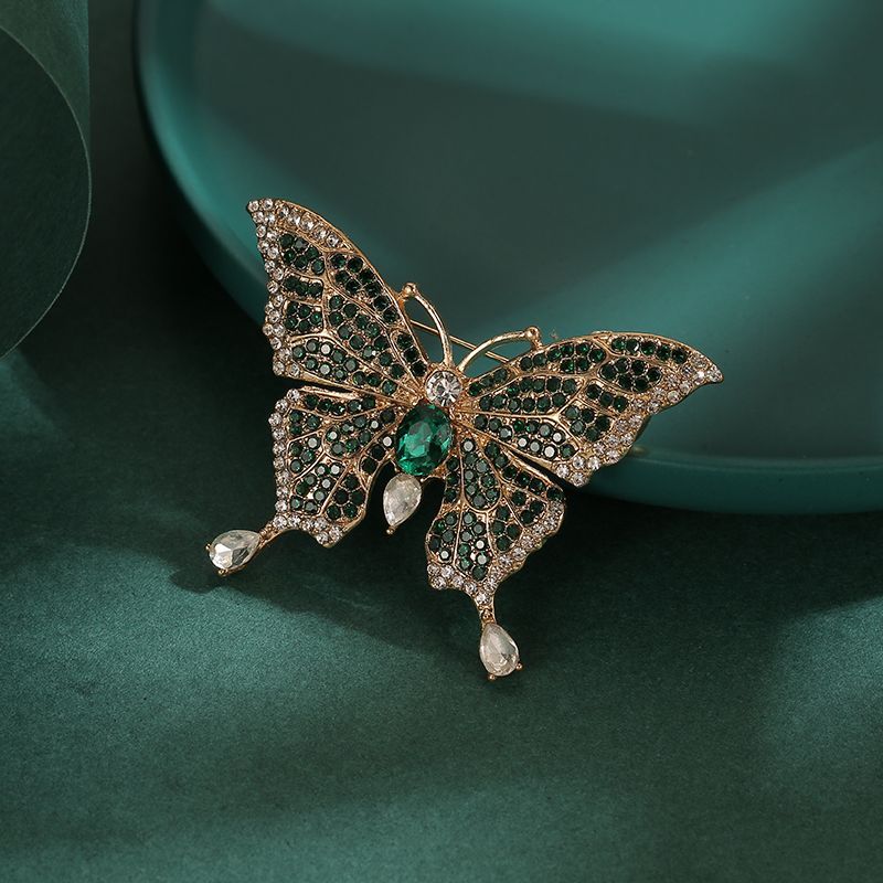 Butterfly Brooch High-end Sense Light Luxury New Fashion Luxury Alloy Versatile Pin High-end Brooch Temperament Accessories_voghion.com