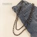 Unique Double Layer Pants Hip Hop Punk Style Matching Jeans Gun Black Waist Chain Men Nightclub Fashionable_voghion.com