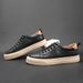 Unbeatable Quality Men's Genuine Without Tie Up, One Legged Lazy Leather Board Trendy Niche Men's Shoes, Casual Shoes_voghion.com