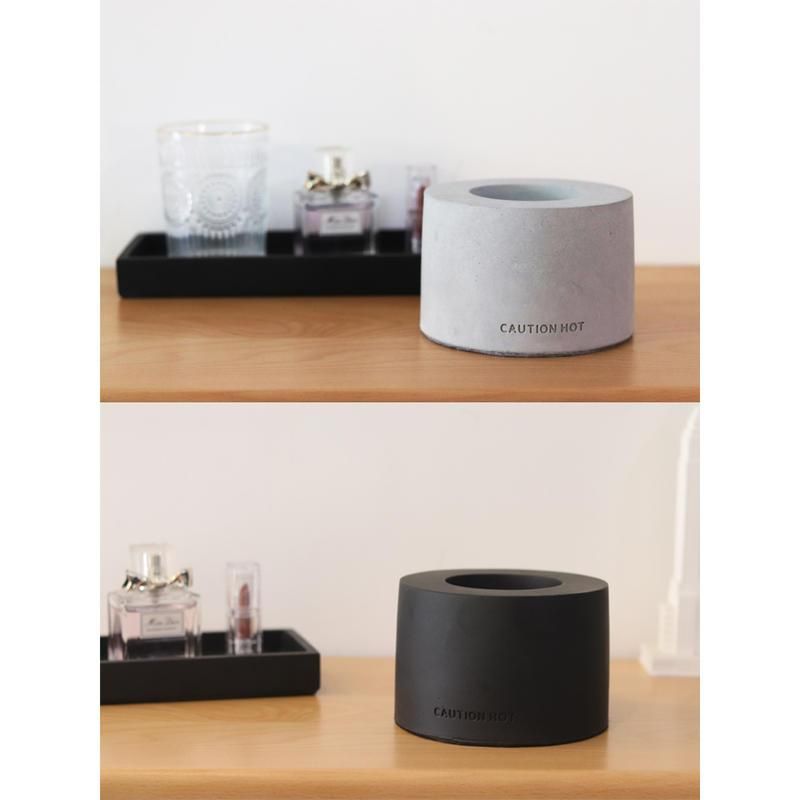 Fireplace Real Cylinder Desktop Polygonal Cement Material Portable Alcohol Small Fire Stove_voghion.com