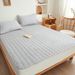 Soft Skin-Friendly Washable Quilted Mattress Pad With Non-Slip Backing, Machine Washable, Extra Thick & Cozy, Fits Single To King Beds_voghion.com