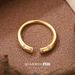 Nuova personalità alla moda, design di nicchia versatile, anello aperto, stile francese leggero dorato_voghion.com