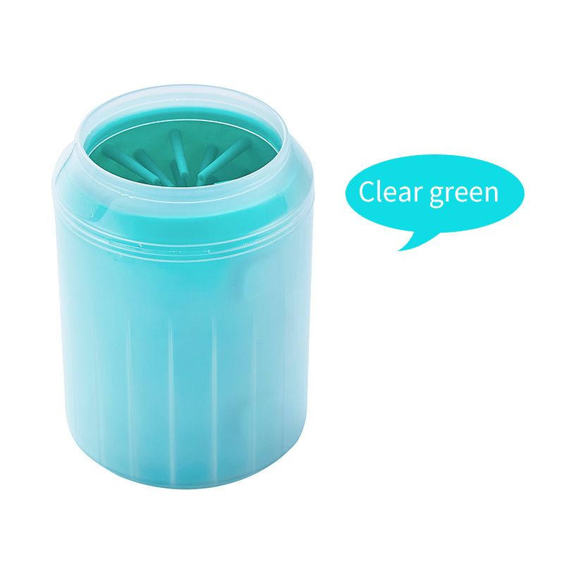Pet Cats Dogs Paw Cleaner Soft Silicone Foot Cleaning Cup Portable Brush_voghion.com