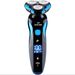 Rasierapparate für Männer, elektrischer Rasierer, nass/trocken, wiederaufladbar, rotierend, kabellos, USB-Aufladung_voghion.com