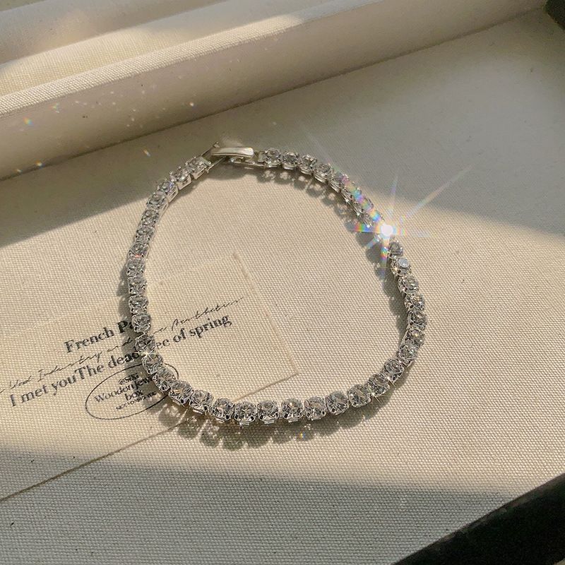 Double layered Cuban chain, zircon bracelet, female Instagram, niche design, high-end, sweet, cool, light luxury,_voghion.com