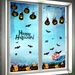 Adesivi da parete per decorazioni natalizie con zucca e pipistrello, per Halloween, soggiorno_voghion.com