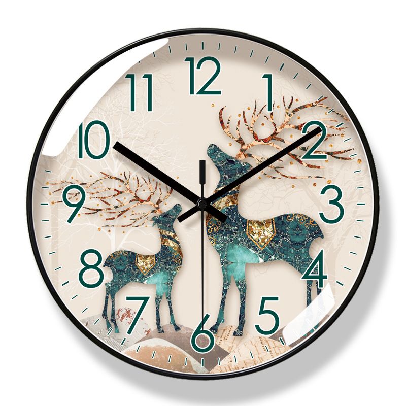 Yipula 6023 Duvar Oturma Odası Basit İskandinav Moda Ev Sessiz Süpürme Saniye Kuvars Saat_voghion.com