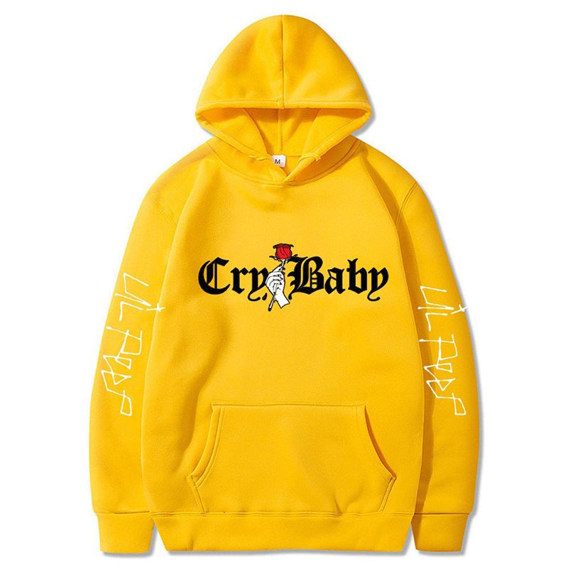 2023 Neue amerikanische Rap-Sängerin Lil Peep Hoodie-Jacke Herren- und Damen-Plüschpullover_voghion.com