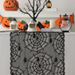 Halloween Black Lace Table Flag French Ghost Festival Decoration Hollow Table Flag Halloween Theme Layout Dress Up Tablecloth_voghion.com