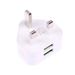 UK 3 Pin Dual USB Stecker Adapter Netz Wand Ladegerät 1/2-Port Für Telefone Tisch_voghion.com