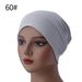 Turbante para mujer, gorro pequeño con base de algodón mercerizado, gorro musulmán tipo jersey que oculta el cabello, gorro elástico de alta elasticidad y antibolitas._voghion.com