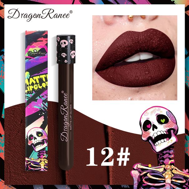Halloween Creative Makeup - Retro Matte Multi-Color Lip Gloss_voghion.com
