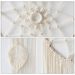 ins Nordic style woven tapestry leaves dream net wall hanging home decorations wall decorations ornaments pendant_voghion.com