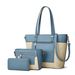 Borse da donna, nuova borsa tote con cuciture colorate, borsa intrecciata, borsa a mano, borsa a tracolla, set da tre pezzi_voghion.com
