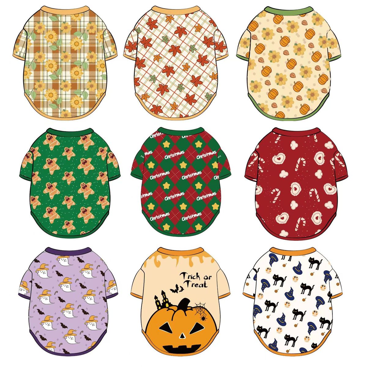 Felpa per cani di piccola e media taglia, per Halloween, a due zampe, per il Ringraziamento, calda_voghion.com