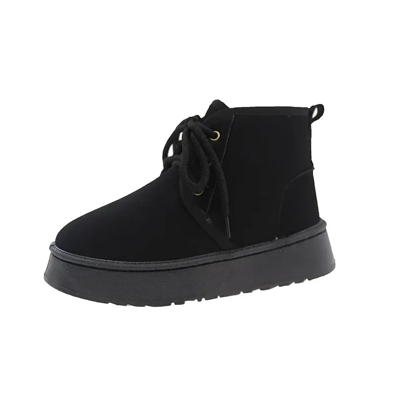 Botas de algodón de diseño para mujer, envío gratis, ideales para el invierno. Botas de moda para mantener el calor, estilo casual, con plataforma, perfectas para la nieve._voghion.com