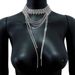 Luxury women's shiny crystal exaggerated personality irregular necklace full of diamonds multi layer tassel clavicle chain rhinestone necklace_voghion.com