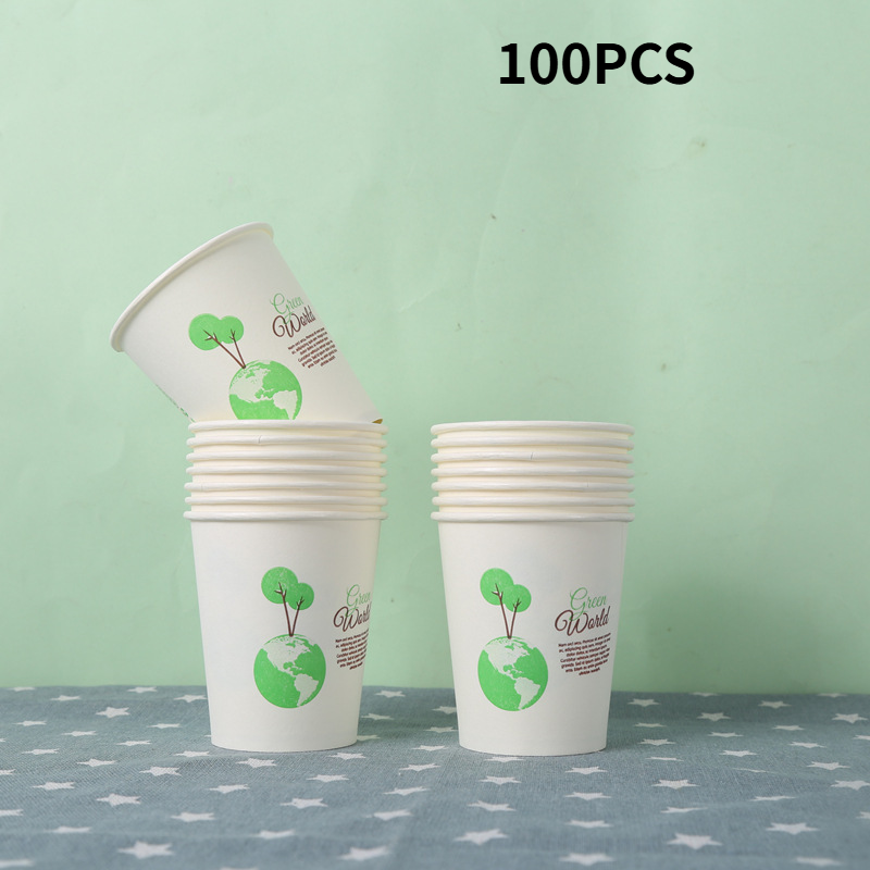 Bicchieri di carta usa e getta da 9 once (250 ml) - 50 pezzi, parete spessa per bevande calde, acqua, caffè, tè, feste e ufficio._voghion.com