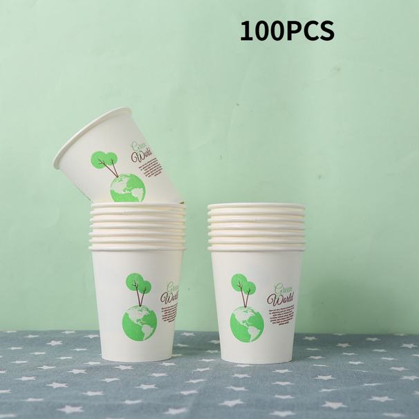 Bicchieri di carta usa e getta da 9 once (250 ml) - 50 pezzi, parete spessa per bevande calde, acqua, caffè, tè, feste e ufficio._voghion.com