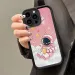 Cute Astronaut Case For iPhone13 Pro 16 15Plus 14 12 11 16Pro Max XS 7 8Plus SE 2022 Case Soft Silicone Leather-Grain TPU Cover_voghion.com