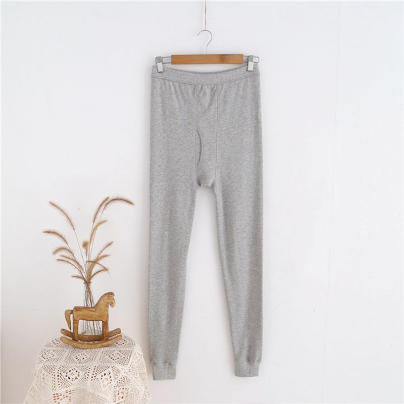 AB Underwear Men's Women's Pants Autumn And Winter Single Cotton Cotton-Woolen Trouser Long Johns Large Size Underpants_voghion.com