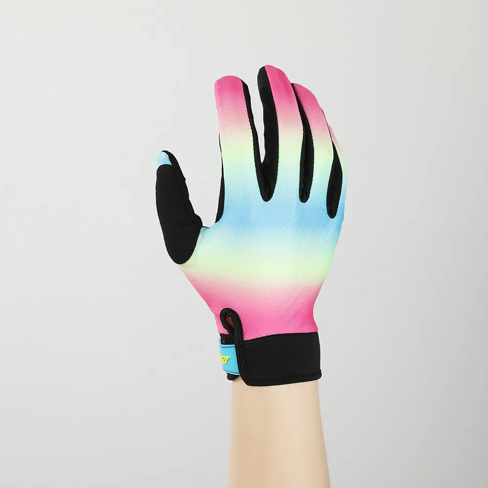 FISTPLAST Mountain Bike Wear Resistant Rainbow Touchscreen Off Road Motorcycle Riding Gloves_voghion.com