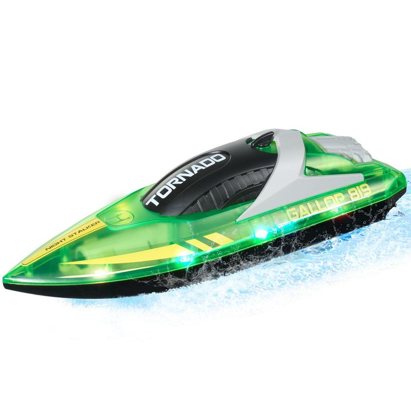 Christmas Gifts! VEVOR RC Boat 2.4 GHz Remote Control Racing Boat 12 Km/h Kids Adults Gift Green_voghion.com