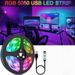5V Smart RGB LED Strip Lights With Bluetooth & APP Control, 16 LEDs/m, 44-Key Remote, Voice Control, Music Sync For Indoor Ambiance, CE Certified_voghion.com