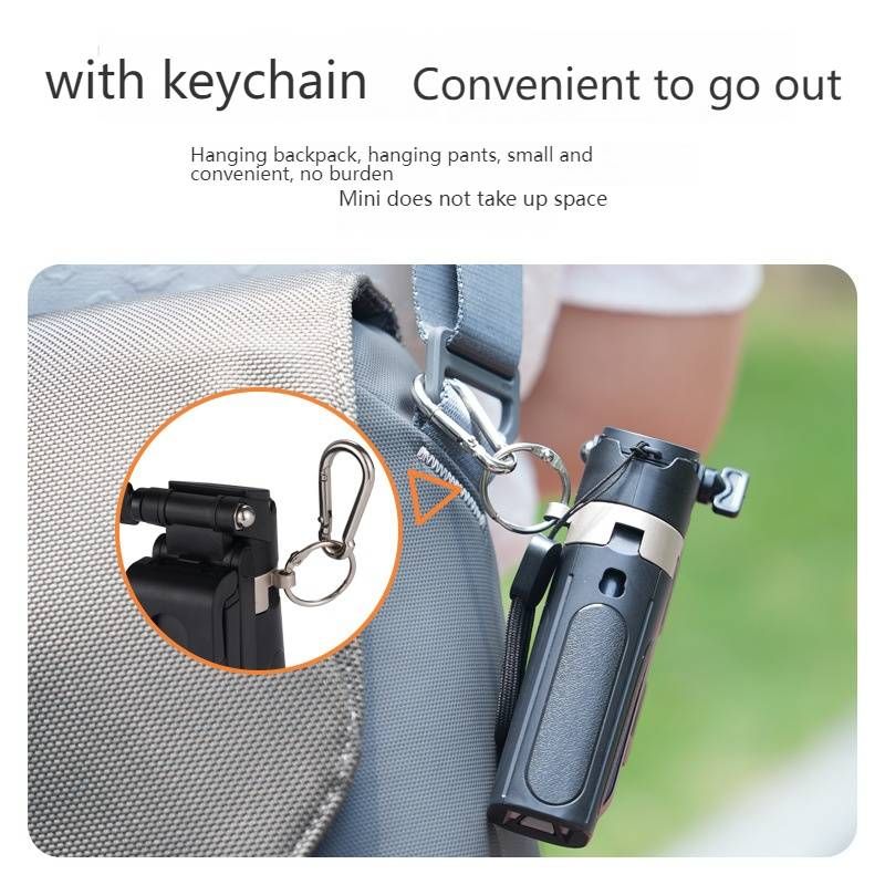 Ultra-Portable Selfie Stick Tripod With Bluetooth Remote, 360° Rotation & Dual Fill Lights – Fits In Pocket For Travel, Vlogging_voghion.com