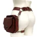 Bolsa de cintura punk retrô de PU, casual, pequena, quadrada, transversal, feminina, multifuncional, para áreas externas, bolsa para celular_voghion.com