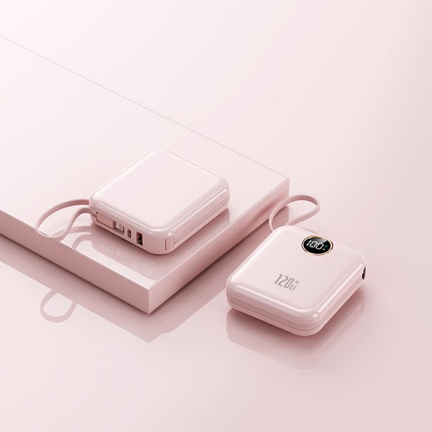 10000mAh pārnēsājamais akumulators ar iebūvētu kabeli — 120 W īpaši ātra uzlāde, pārnēsājams un lielas ietilpības (bestsellers)_voghion.com