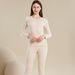 Lyocell Cashmere Thermal Underwear Couples, Fleece-Lined And Thickened, Self-Heating Base Layer Set For Autumn_voghion.com